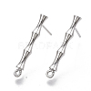 Brass Stud Earring Findings KK-N230-08P-NF-1