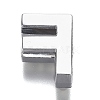 Alloy Letter Slide Charms RB-F034-01F-P-RS-2