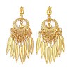 Bohemia Zinc Alloy Clip-on Earrings EJEW-C089-01J-G-1