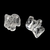 Natural Quartz Crystal Carved Half Hole Beads G-K367-02A-2