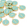 Golden Plated Alloy Enamel Charms ENAM-S118-05I-4