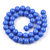 Opaque Solid Color Glass Beads Strands GLAA-T032-P6mm-11-2
