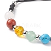 Natural & Synthetic Gemstone Round Beaded Bracelets BJEW-JB08716-02-4