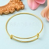 Adjustable Iron Expandable Bangle Making BJEW-YW0001-06G-6