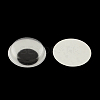 Black & White Plastic Wiggle Googly Eyes Buttons DIY Scrapbooking Crafts Toy Accessories with Label Paster on Back KY-S002B-35mm-2