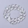 Transparent Clear Glass Beads Strands X-GS20X27MM01-2