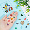 HOBBIESAY 40Pcs 20 Styles Mixed Gemstone Cabochons G-HY0001-54-3