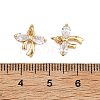 SHEGRACE Brass Clear Cubic Zirconia Charms XGRQ2O472-422G-3