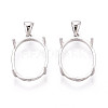 925 Sterling Silver Pendant Claw Cabochon Settings STER-N016-44C-P-1