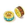 Brass European Beads KKB-L215-028G-2