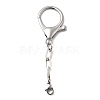304 Stainless Steel & Alloy Lobster Claw Clasps STAS-L306-01P-1