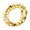 Electroplate Glass Beads Strands EGLA-H109-09F-2