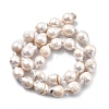 Natural Nucleated Pearl Beads Strands PEAR-B004-15B-02B-4