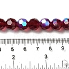 Electroplate Transparent Glass Beads Strands EGLA-A035-T10mm-L02-4