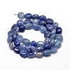 Natural Dyed & Heated Blue Aventurine Nuggets Beads Strands X-G-J335-34-2