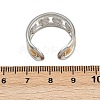 304 Stainless Steel Double Color Cuff Rings RJEW-S635-01GP-20-5