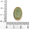 Rack Plating Brass Micro Pave Cubic Zirconia Charms KK-G513-74A-03G-3