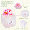Clear PVC Candy Gift Packaging Boxes with Ribbon & Artificial Flower CON-TAC0001-20A-5