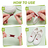 10Pcs Alloy Rhinestone Shoelace Buckle FIND-AR0006-26-3