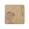 Square Paper Hair Clip Display Cards DIY-B061-01A-03-2