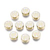Alloy Enamel Beads ENAM-N052-006-01W-RS-1