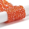 Electroplate Transparent Glass Beads Strands EGLA-A035-T4mm-A05-1