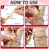 5Pcs 5 Styles Iron & 201 Stainless Steel Jewelry Helper Tool Bracelet Clamp AJEW-SC0003-35-3