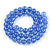 Electroplate Transparent Glass Beads Strands GLAA-T032-T8mm-AB16-2
