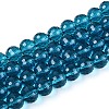 Transparent Glass Bead Strands GLAA-R095-12mm-25-1