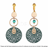 Brass Clip-on Earring Converters Findings KK-Q115-G-7