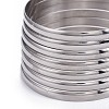 Non-Tarnish Fashion 304 Stainless Steel Buddhist Bangle Sets BJEW-L664-024D-P-2