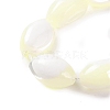 Natural Trochus Shell Oval Beads Strands BSHE-S304-07A-2