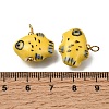 Handmade Porcelain Pendants PR-CBA0027-10G-04-3