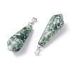 Natural & Synthetic Mixed Stone Pointed Pendants G-I314-02P-3