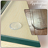 8 Sheets 2 Styles Transparent Plastic Anti-Collision Bumper Guard AJEW-SP0004-13-6