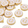 Golden Plated Alloy Charms ENAM-S118-01G-4