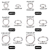 Unicraftale 1230Pcs 6 Style 304 Stainless Steel Open Jump Rings STAS-UN0024-52-6