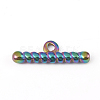 Ion Plating(IP) 304 Stainless Steel Toggle Clasps X-STAS-D170-03-3