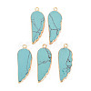 Synthetic Turquoise Pendants G-N326-127-A01-1