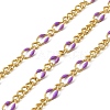 Brass Enamel Figaro Chains CHC-L053-09G-08-1