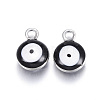 304 Stainless Steel Enamel Charms X-STAS-G122-24D-2