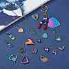 DIY Heart Pendant Jewelry Making Finding Kit DIY-SZ0008-54-3