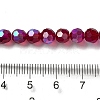 Electroplate Transparent Glass Beads Strands LS-EGLA-A035-T6mm-L02-4