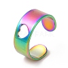 Ion Plating(IP) 201 Stainless Steel Ring RJEW-E063-05M-1