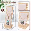 Bamboo Wood Jewelry Collection Necklace Display Stand ODIS-WH0005-06-2