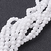 Natural White Jade Beads Strands X-GSR4mmC067-4