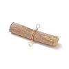 Wooden Sticks Connector Charms PALLOY-JF03394-02-5