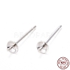 925 Sterling Silver Stud Earring Findings STER-K167-027A-S-7