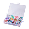 Rainbow ABS Plastic Imitation Pearl Beads OACR-YW0001-02B-1