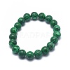 Synthetic Malachite(Dyed) Bead Stretch Bracelets BJEW-K212-C-031-2